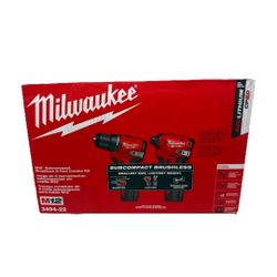 BRAND NEW MILWAUKEE 3494-22  M12 12V SUBCPMPACT SET