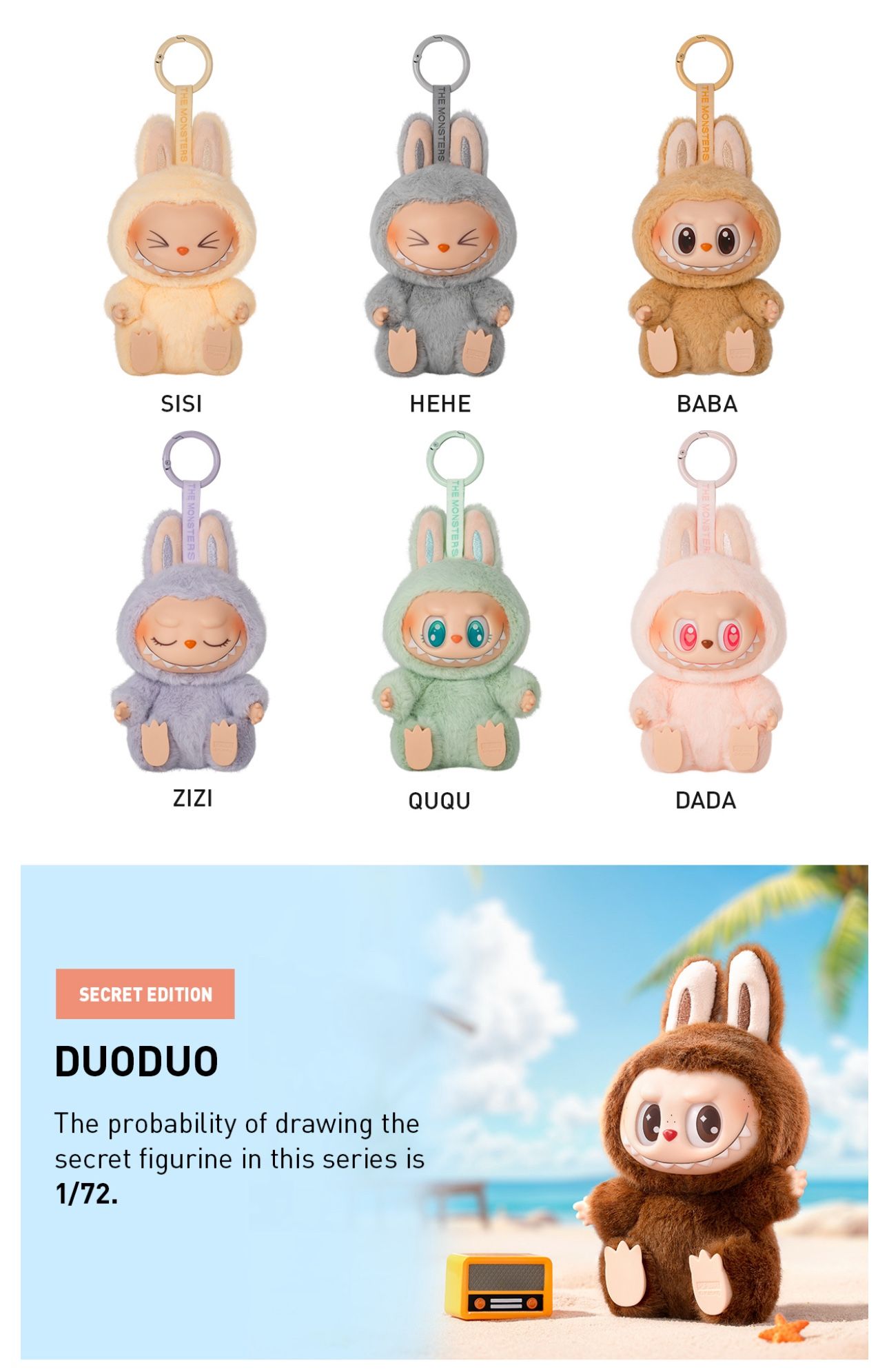 Labubu Have A Seat Secret Duoduo