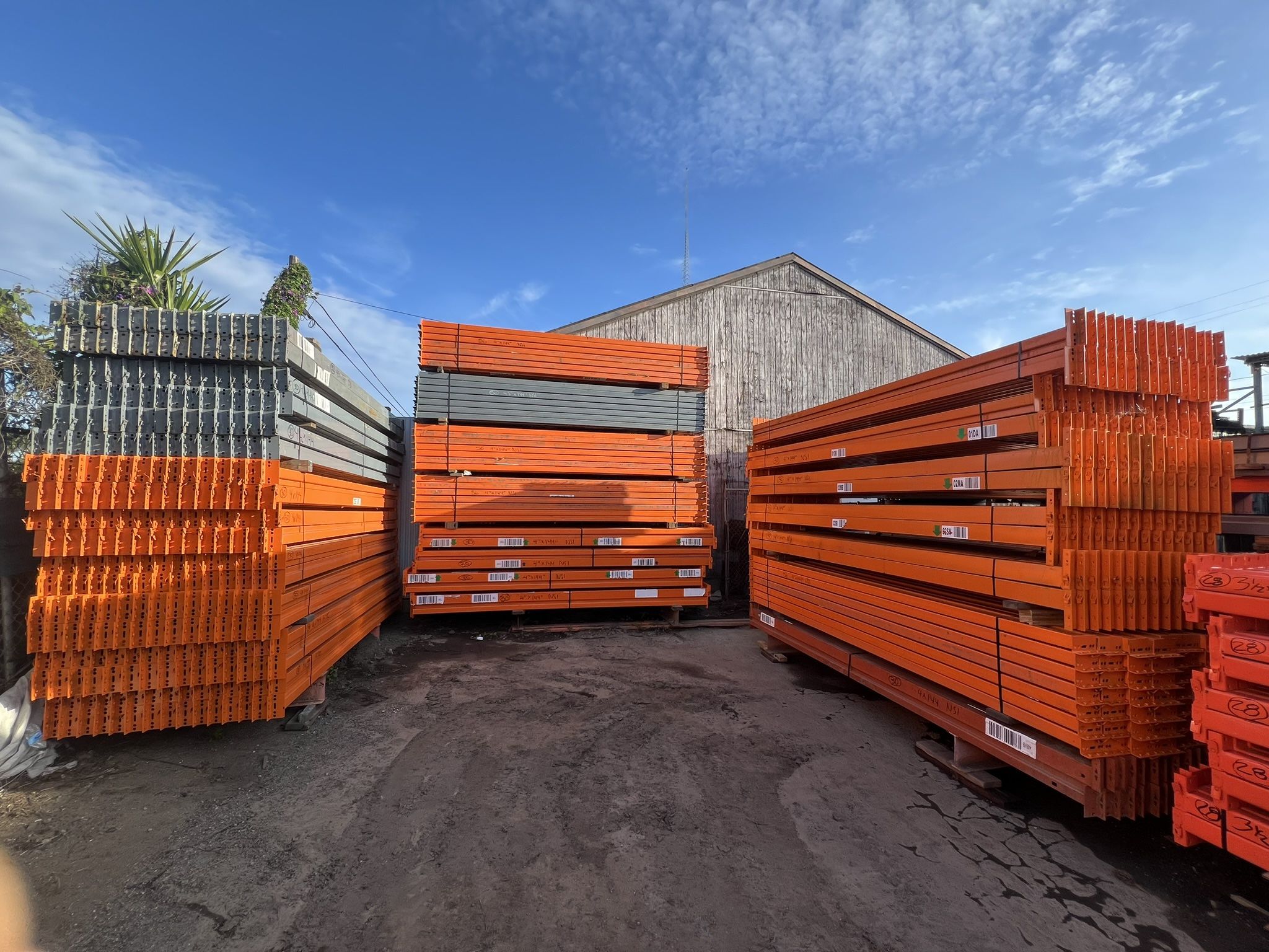 Used 12FT Pallet Racking Beams- Used Interlake Teardrop Pallet Rack- Warehouse Racking