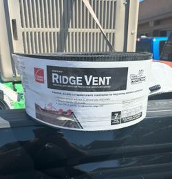 Roofing Ridge Vent Rolls 7”x20’