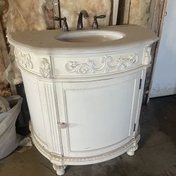 Vintage Vanity With Sink 