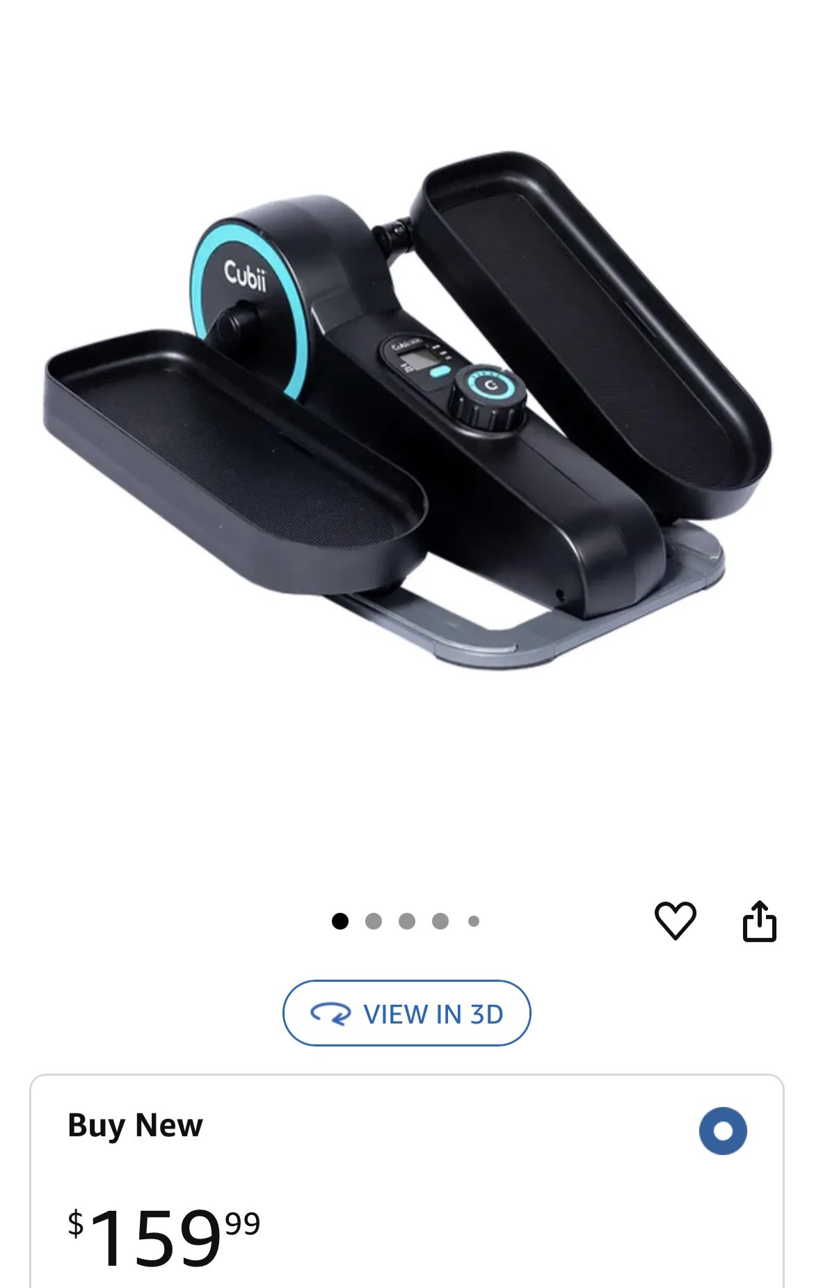 Cubii Move Elliptical Bike Pedal Exerciser Portable