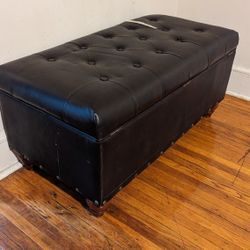 Leather bench/ Storage chest