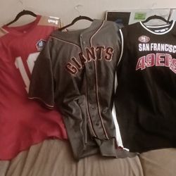 3 Men's Sports JERSEYS 