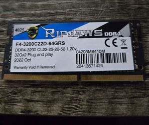 32Gb DDR4 Laptop Ram G Skill Ripjaw