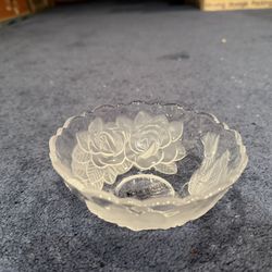 Vintage Glass Candy Bowl