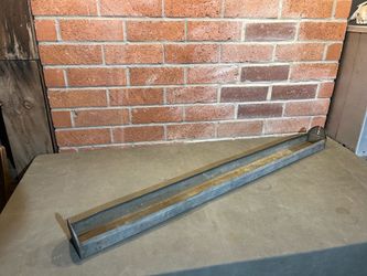 Chick feeder pan hanging vintage galvanized steel