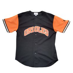 Baltimore Orioles MLB Starter Soft Poly Sewn Letters Logo Jersey Size Medium