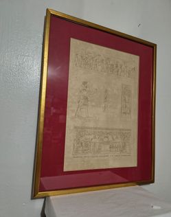 MID CENTURY FRAMED PRINT 21"×17"