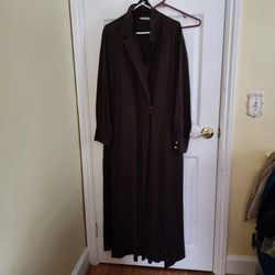 Brown, Elegant Maxi- Dress