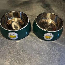 Masters Tournament  Dog Bowls 