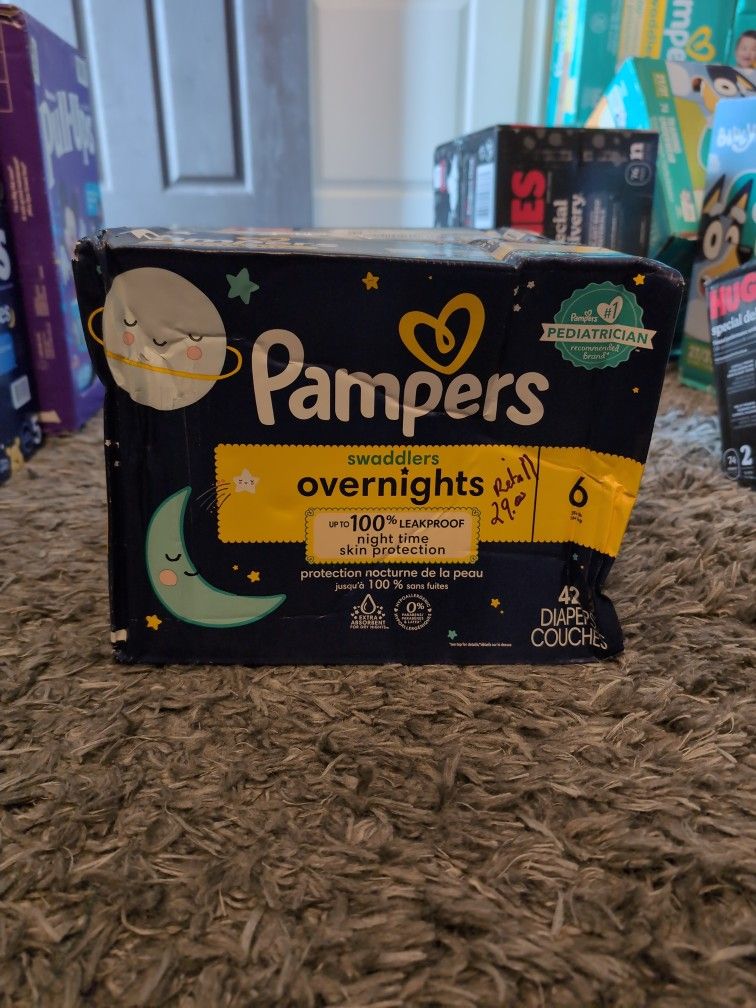 Pampers Swaddlers Overnight Size 6 