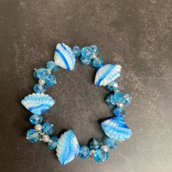 Blue Shell Bracelet 