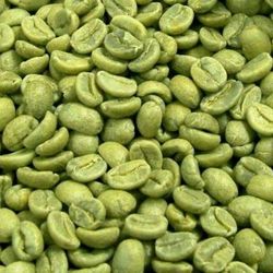 Green Coffee Beans and Flax Seeds