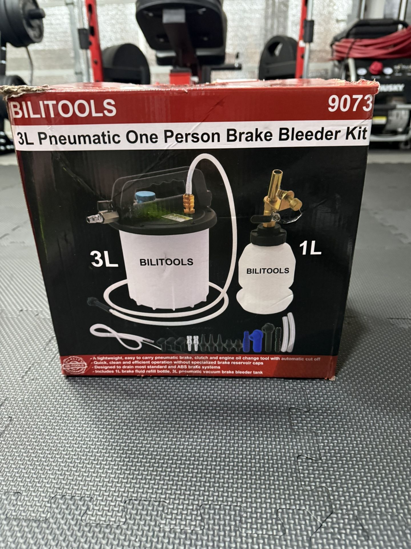 Bilitools 3L Pneumatic One Person Brake Bleeder Kit