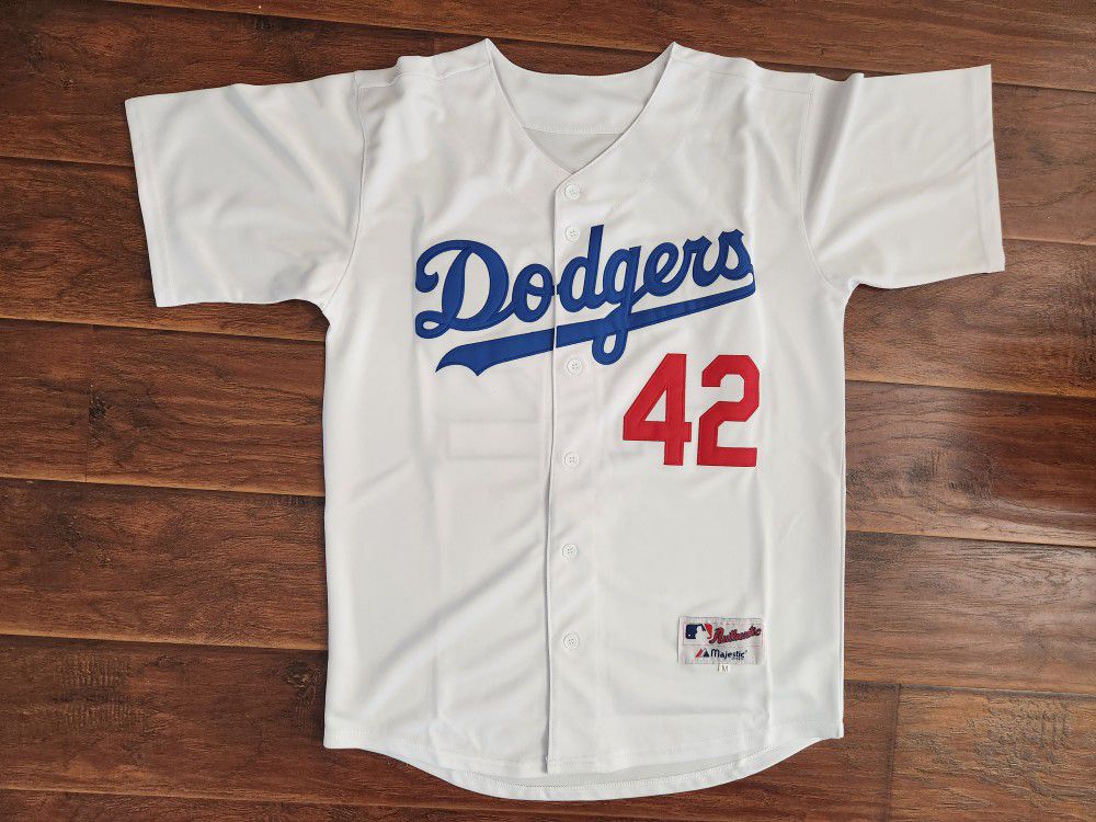 Los Angeles Dodgers Jackie Robinson #42 throwback Jersey for Sale in San  Bernardino, CA - OfferUp