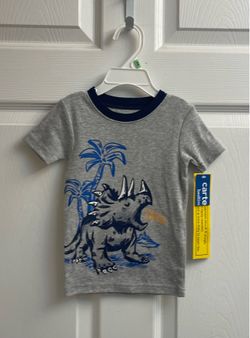 Brand new Baby Boy navy blue & gray Dino sleep tee sizes 12 & 18 months $3.00 each