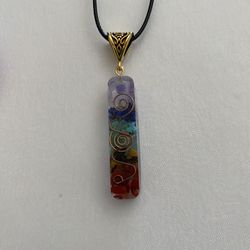 7 Chakra Natural Stone Energy Pendant Necklace 