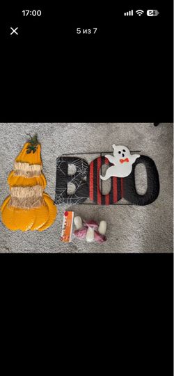 Hanging metal Halloween decor, all for $5