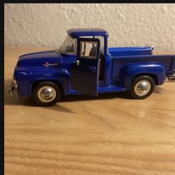 Solido 1956 Ford F-100 Pick Up Truck 1/36 Diecast - Blue- #SS 5603