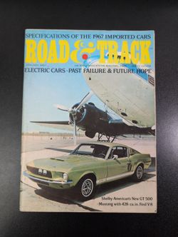 Road & Track January 1967 Vintage Magazine 1967 Imported Cars Issue