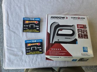 Arrow Cordless Staple Gun with Extra Staples - Like New