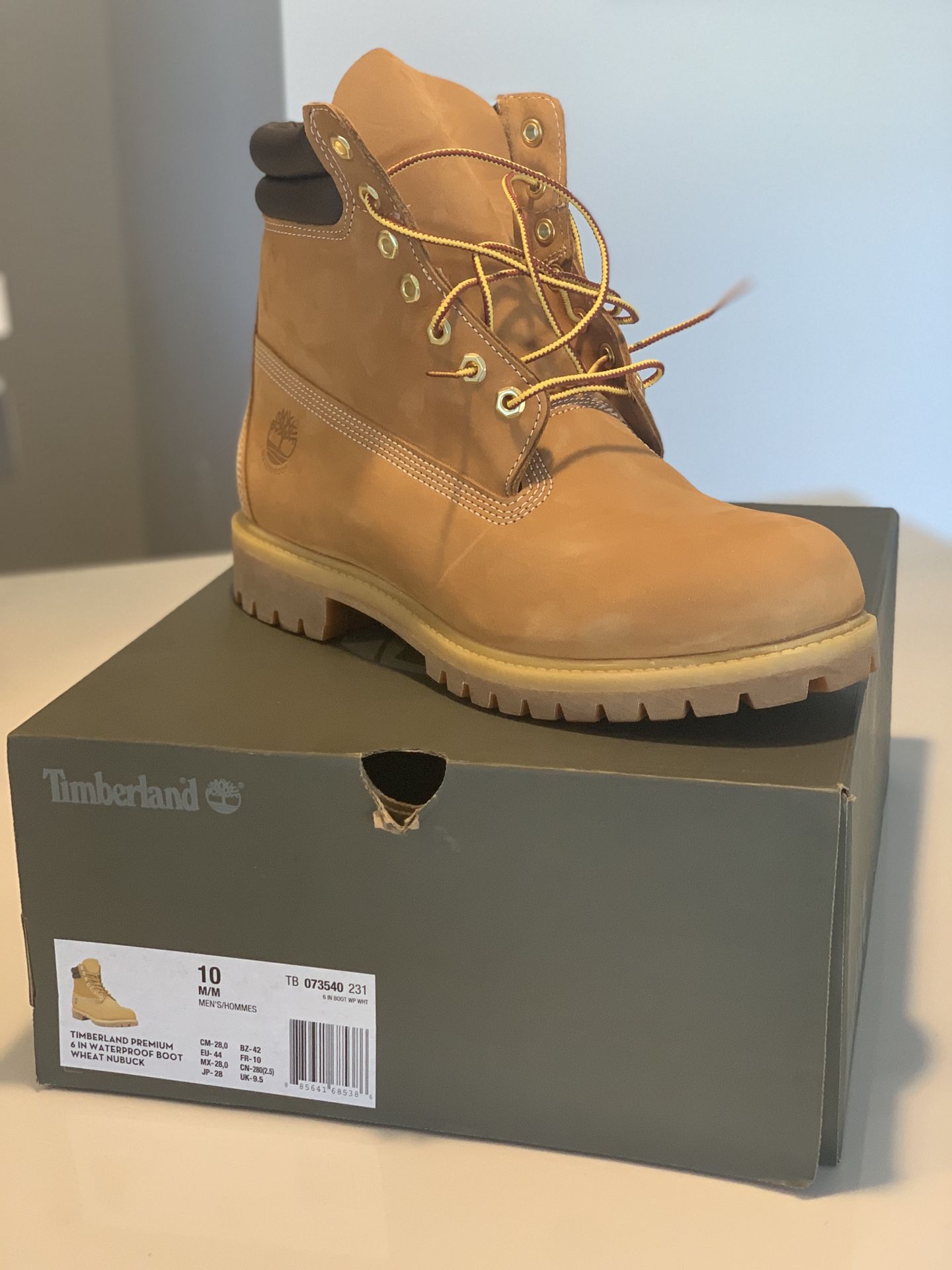 Timberland 6” Mens Boots Size 10