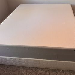 Moving Sale - Amazon Basics Breathable Memory Foam Mattress + Base – Like New!