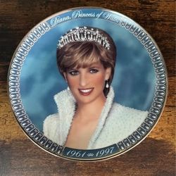 A Tribute To Princess Diana Princess of Wales Plate Franklin Mint Numbered just $10 