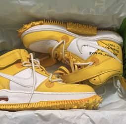 Off White Air Force 1s (yellow)