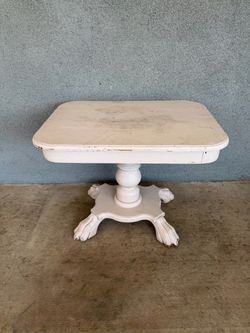 Vintage Pedestal Side Table
