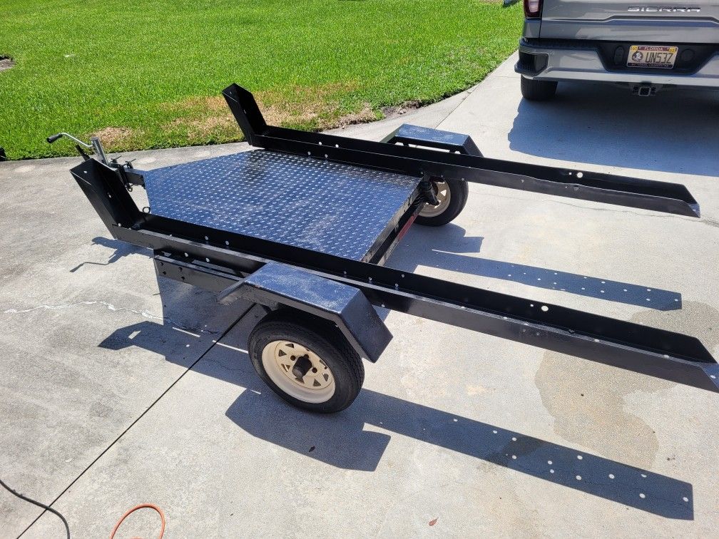 Dual Heavy Duty Motorcycle Trailer