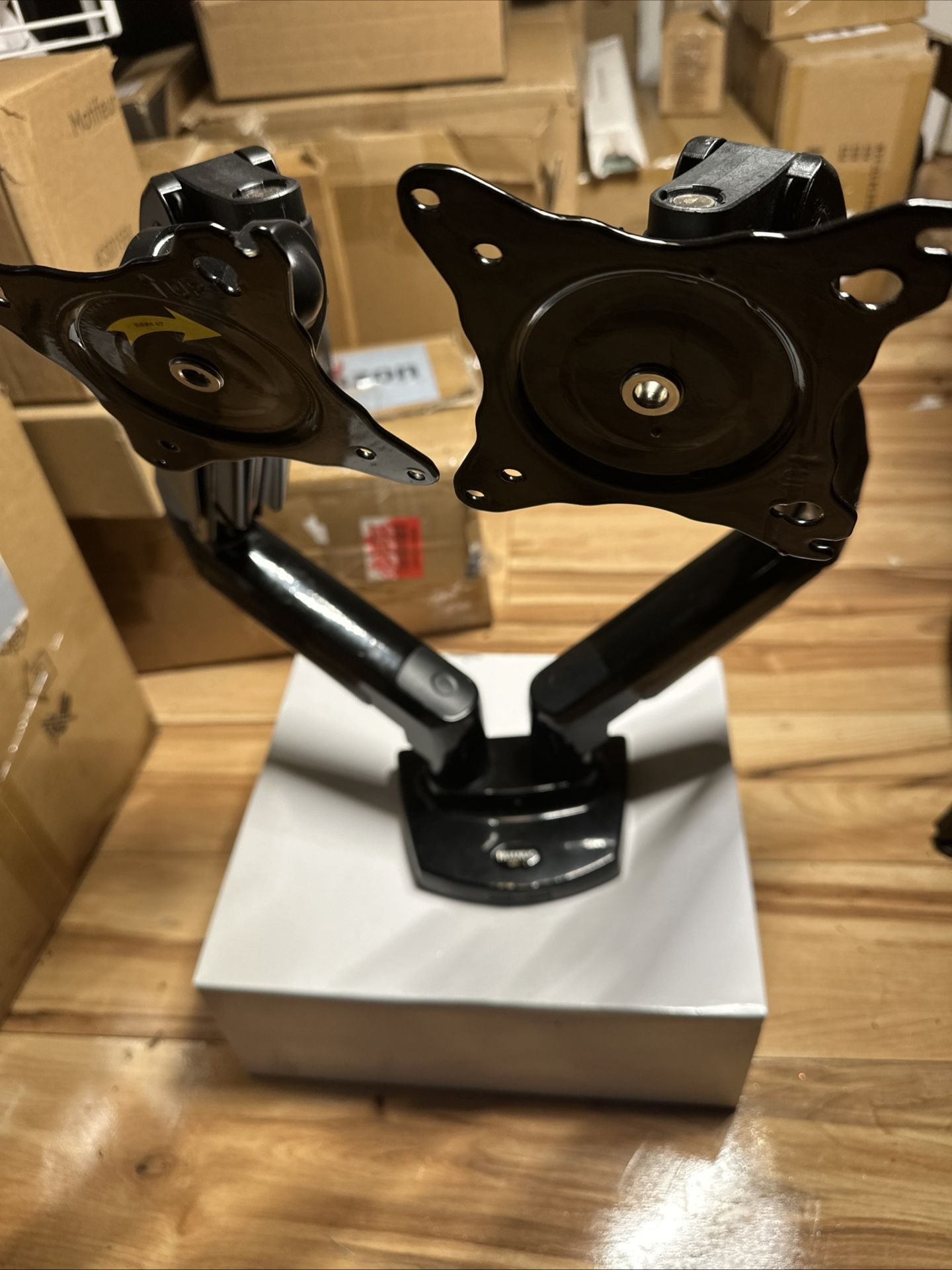 Dual Monitor Stand - HUANUO HNDS6 Black