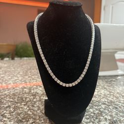 Diamond Test Approved 5MM Moissanite Tennis Necklace 