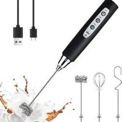 YUSWKO Black Handheld Milk Frother