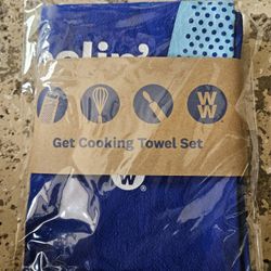 Three Get Cooking Towel Set. New