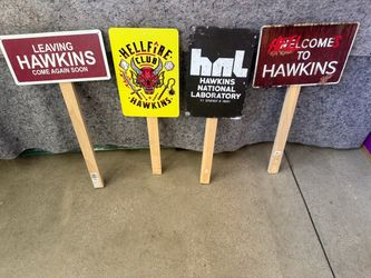 Stranger Things- Halloween Metal Signs
