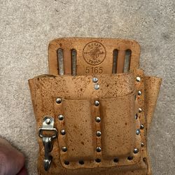 Klein Tool Bag And Vintage Leather Belt.