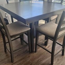 Gray Dining Table 