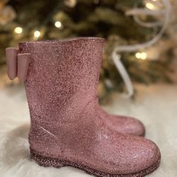 Girls Jelly Beans Sparkly Rain Boots Sz 1