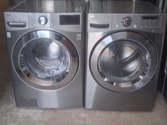 Stainless Steel Front Load Washer And Dryer 