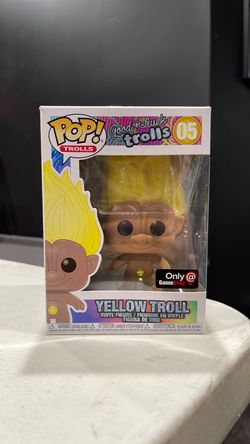 Funko POP! Good Luck Trolls Yellow Troll #05 GameStop Exclusive