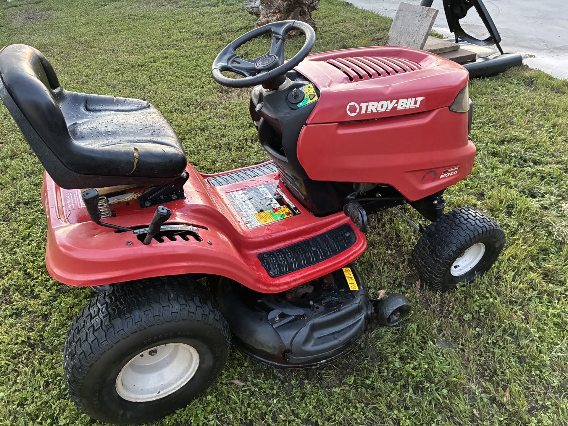 Troy Bilt Bronco Riding Lawnmower