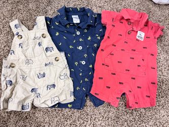 Baby Boy Romper and Shortall Bundle