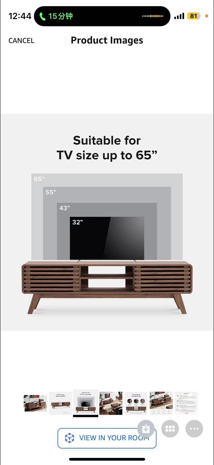 Ensley 59” Tall TV Stand, Mid Century Modern TV Stand for 55/60/65 inch TV, Farmhouse TV Stand, Entertainment Center with Storage, Television Stands, 