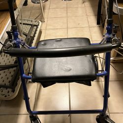 Rollator Walker With Seat Foldable 