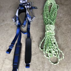 Safety Rope And 5 Point Harness