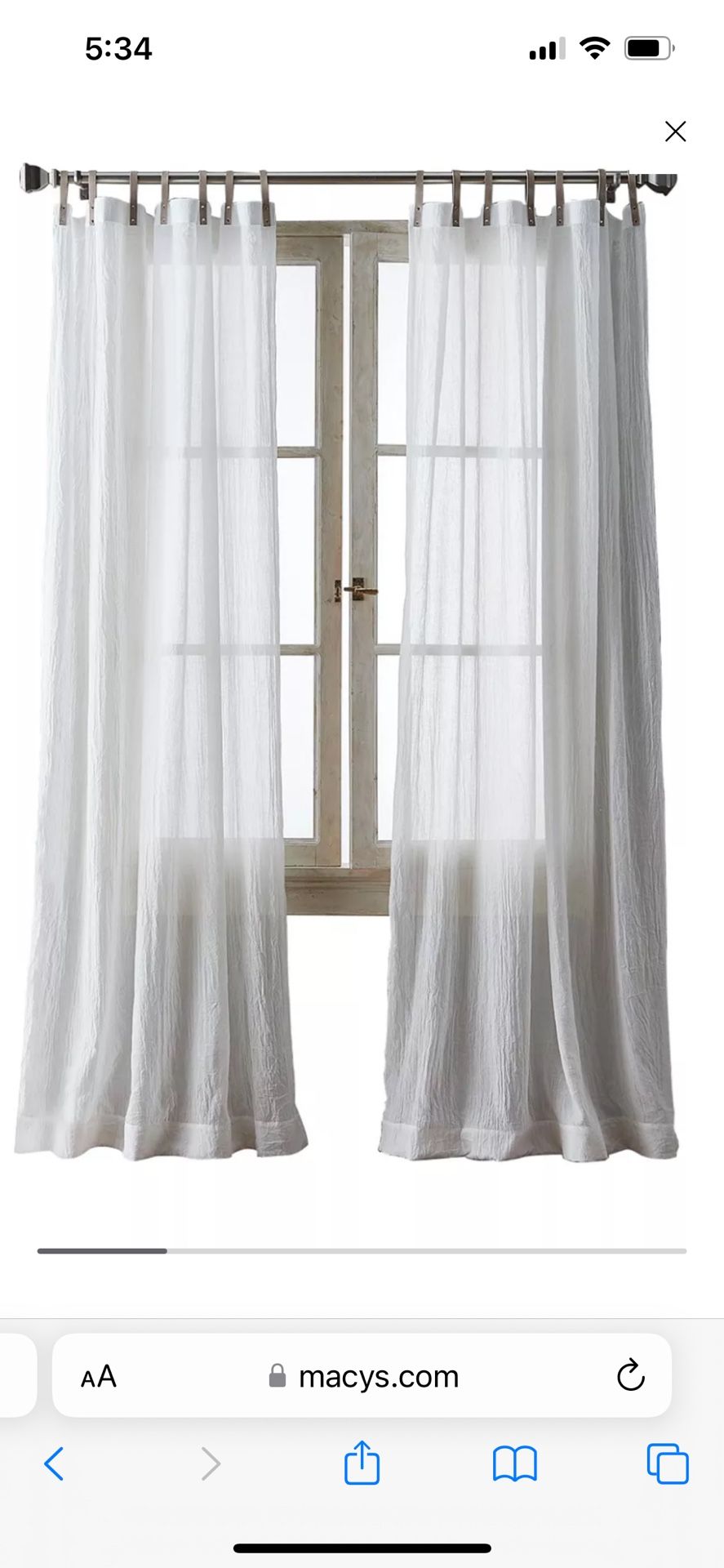 Macy’s Curtains