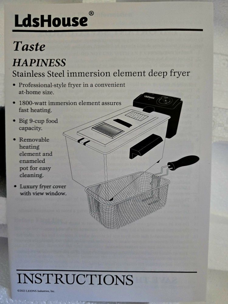 STAINLESS STEEL DEEP FRYER