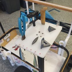 Custom-Built 2 Wheel Fishing Surf Cart With Handle.